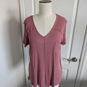 Eyeshadow Pink Relaxed Short Sleeve T-Shirt